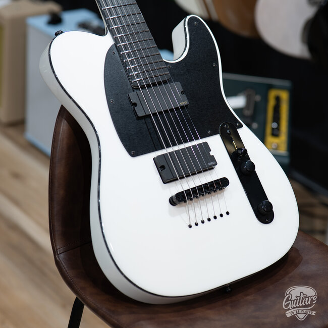 ESP E-II T-B7 Baritone 7-String EMG Guitar w/ Case – Snow White (B-stock)