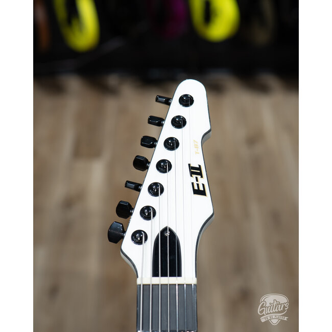 ESP E-II T-B7 Baritone 7-String EMG Guitar w/ Case – Snow White (B-stock)