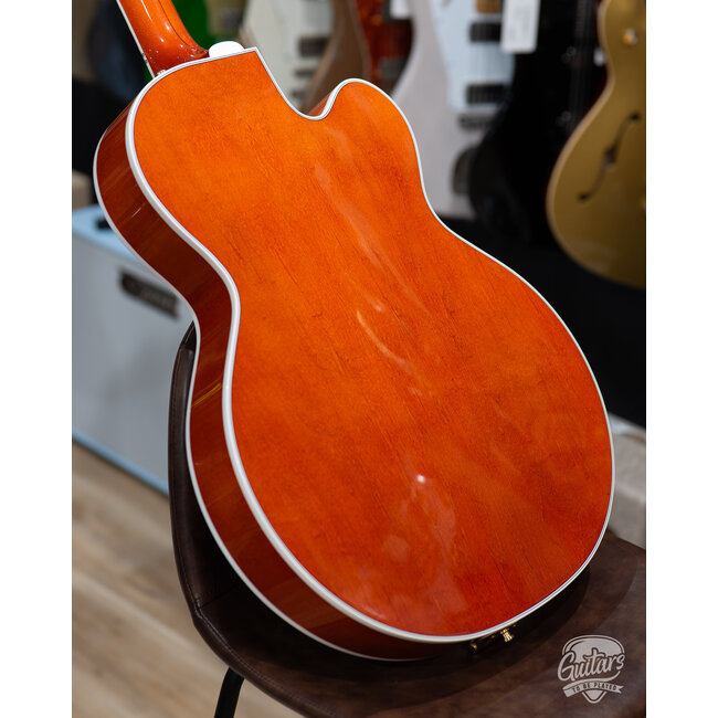 2021 Gretsch G6120TG-LH Lefty Nashville Hollow Body w/Case – Orange