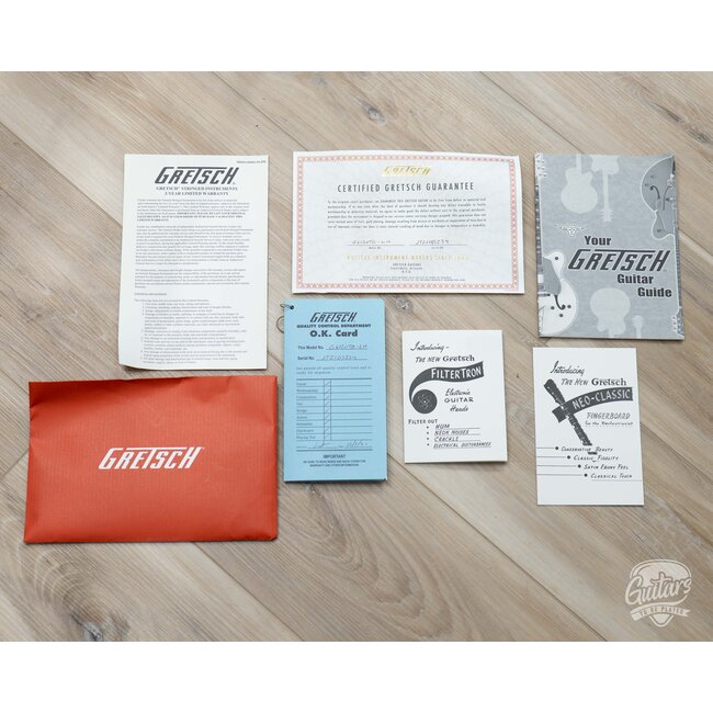 2021 Gretsch G6120TG-LH Lefty Nashville Hollow Body w/Case – Orange