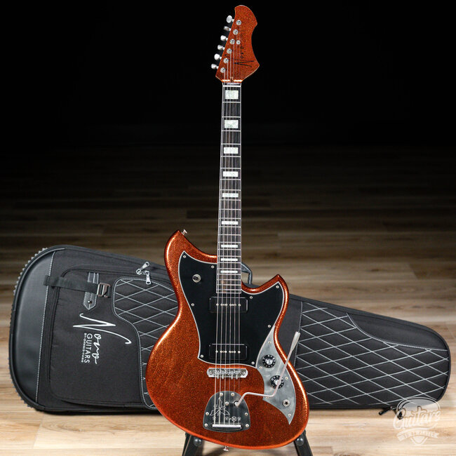 Novo Custom Serus J Fralin P-90 Guitar w/ Chunky C Neck & Ebony – Copper Sparkle