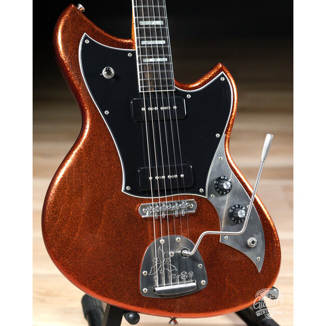 Novo Custom Serus J Fralin P-90 Guitar w/ Chunky C Neck & Ebony – Copper Sparkle