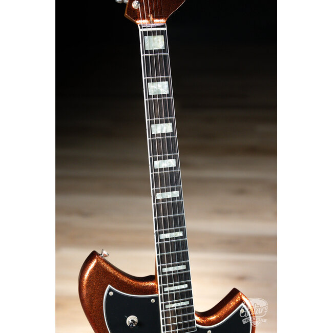 Novo Custom Serus J Fralin P-90 Guitar w/ Chunky C Neck & Ebony – Copper Sparkle