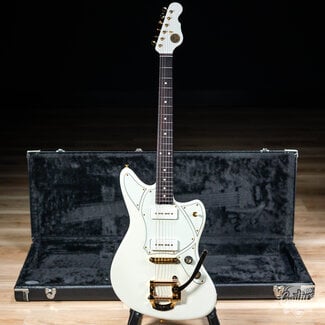 Veritas Guitars Veritas Riverton Bigsby Guitar w/ P-90s, Roasted Maple & RW Neck – Olympic White