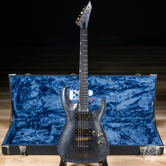 ESP USA Horizon-II Mahogany Body w/ EMGs – Black Sparkle