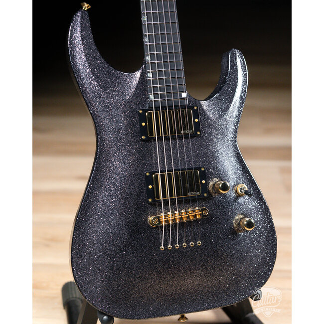 ESP USA Horizon-II Mahogany Body w/ EMGs – Black Sparkle