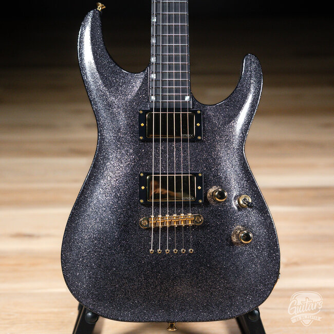 ESP USA Horizon-II Mahogany Body w/ EMGs – Black Sparkle
