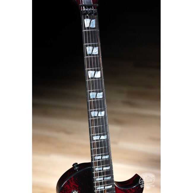 ESP USA Eclipse FR w/ EMGs & Floyd Rose – Blood Spatter