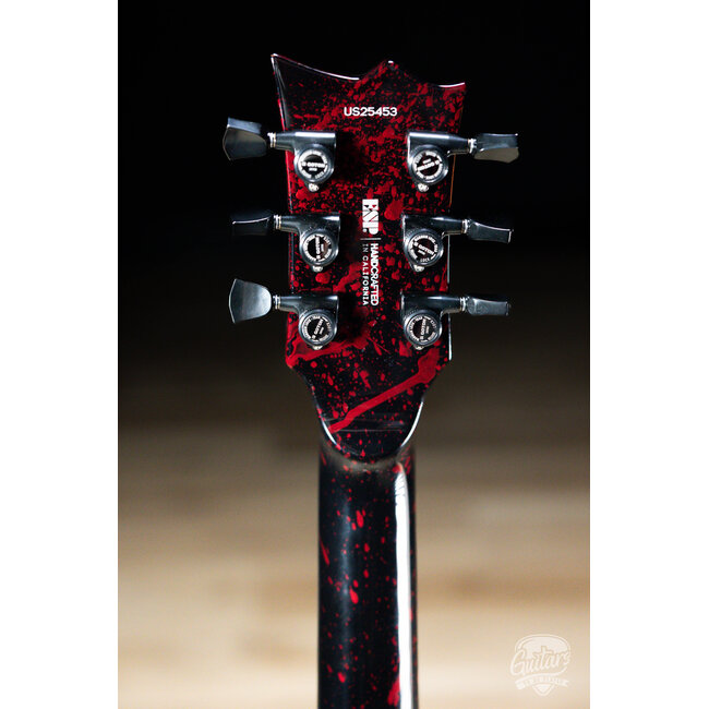 ESP USA Eclipse FR w/ EMGs & Floyd Rose – Blood Spatter