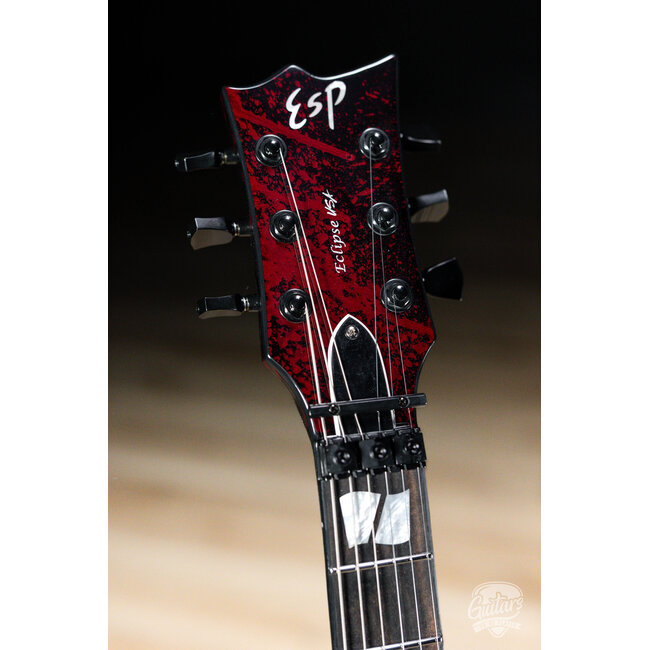ESP USA Eclipse FR w/ EMGs & Floyd Rose – Blood Spatter