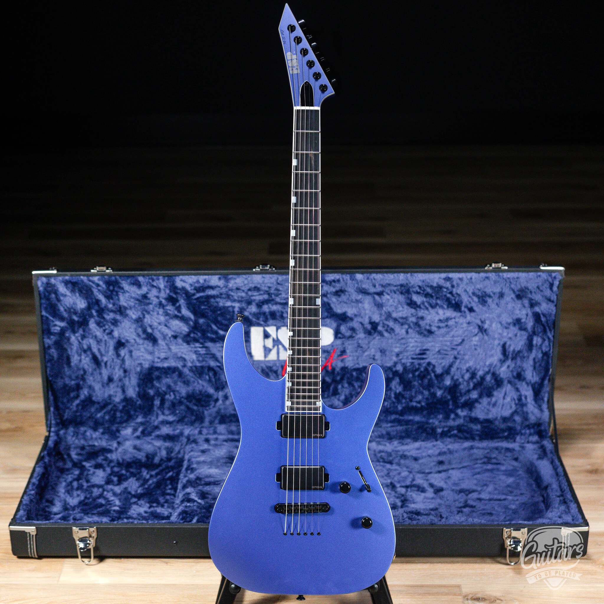 ESP USA M-II NTB Neck Thru w/ EMG's – Neptune Blue Satin - Guitars