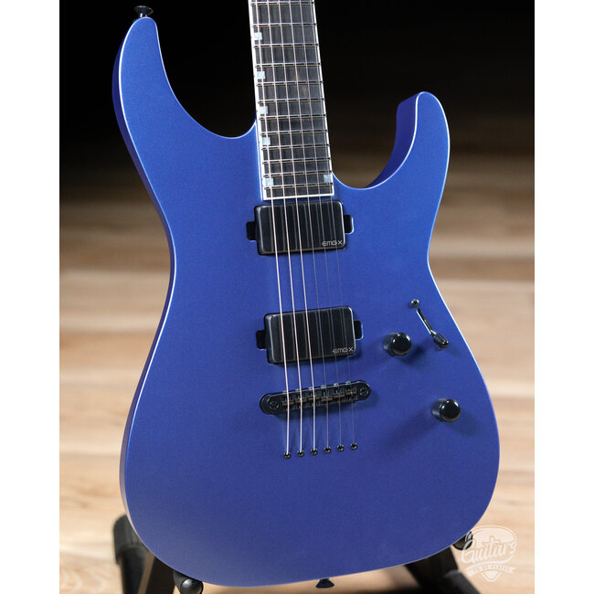 ESP USA M-II NTB Neck Thru w/ EMG's – Neptune Blue Satin