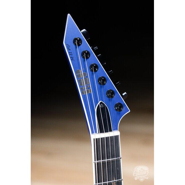 ESP USA M-II NTB Neck Thru w/ EMG's – Neptune Blue Satin