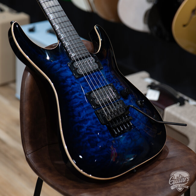 ESP E-II Horizon FR Floyd Rose Guitar w/ Case – Reindeer Blue (B-stock)