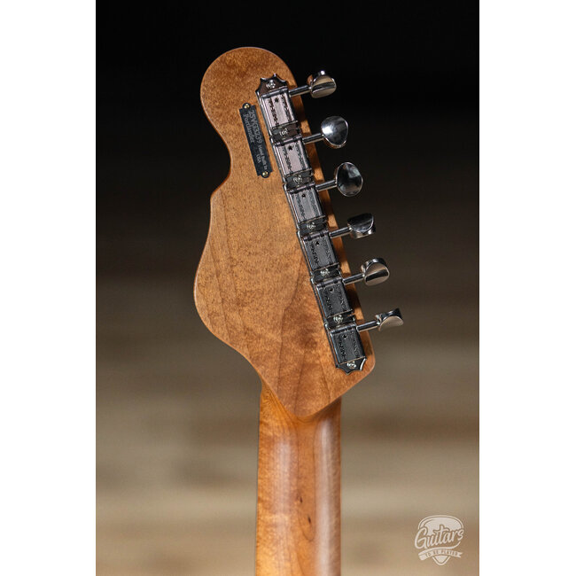 Veritas Portlander Bigsby Quilted Maple Top w/ BearCats – Natural Burst