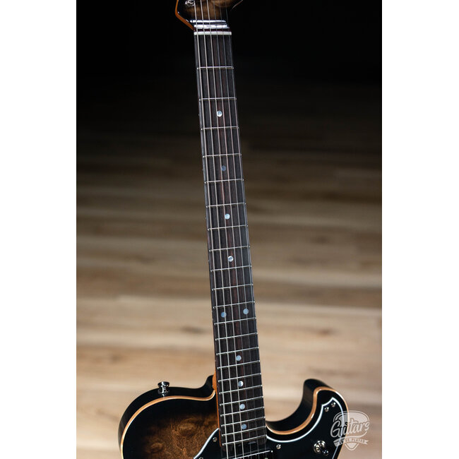 Veritas Portlander Bigsby Quilted Maple Top w/ BearCats – Natural Burst