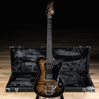 Veritas Guitars Veritas Portlander Bigsby Quilted Maple Top w/ BearCats – Natural Burst