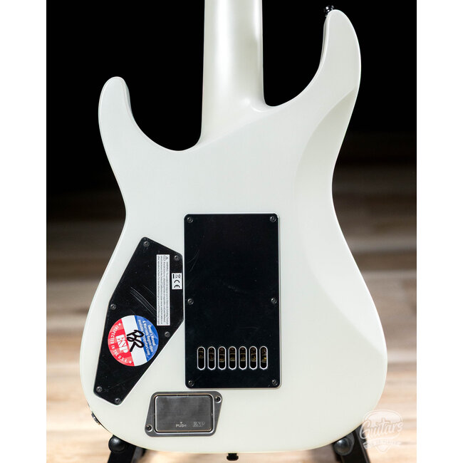 ESP E-II M-II 7B Baritone 7-String Evertune Guitar w/ Case – Pearl White