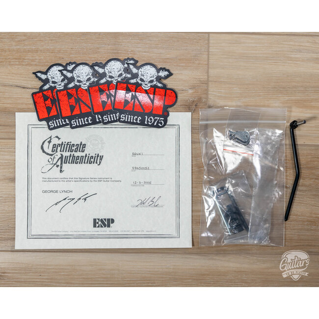 ESP Japan Custom Shop Kamikaze-1 George Lynch Signature Guitar – Black w/ Graphic