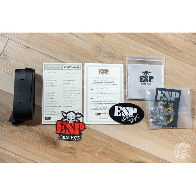 ESP USA Horizon-II Seymour Duncan Guitar w/ Case – Gold Sparkle