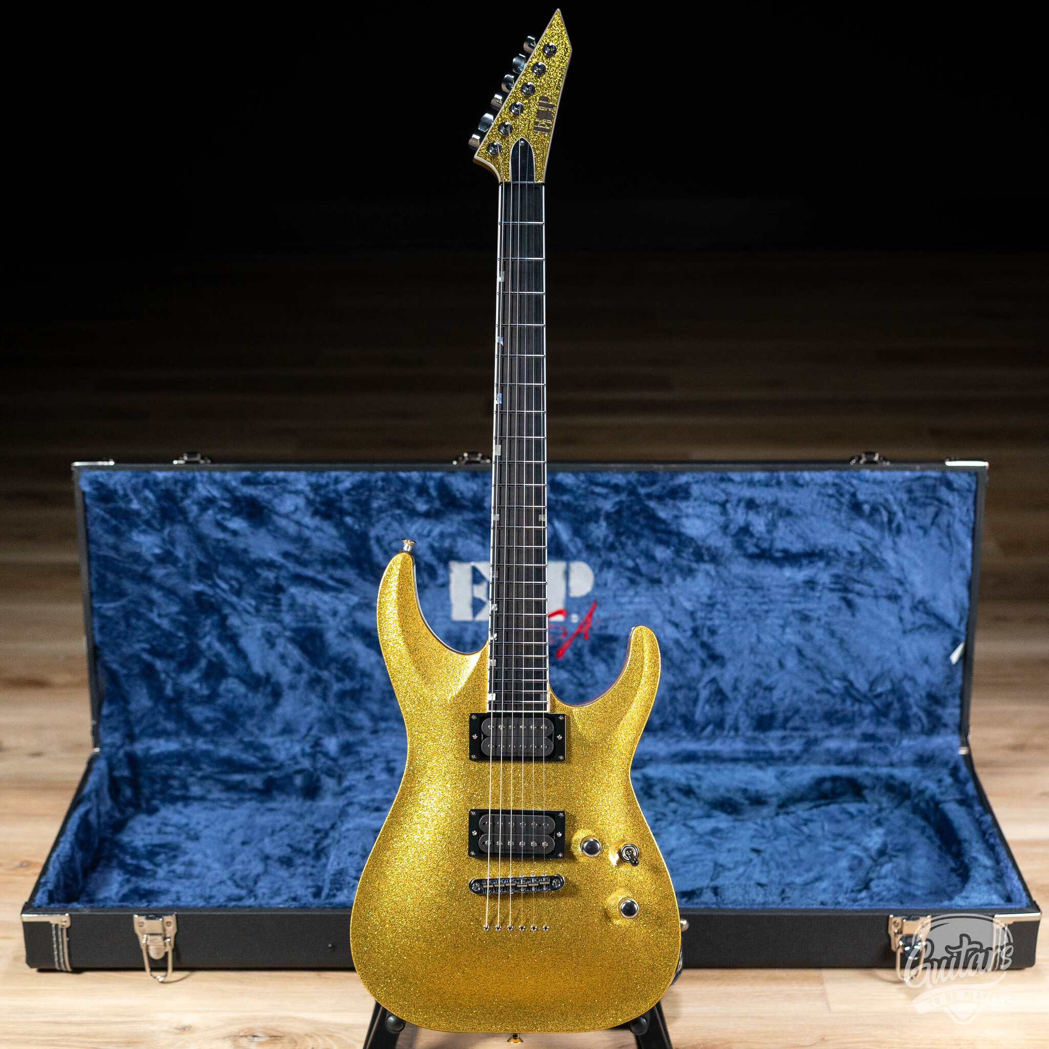 ESP USA Horizon-II Seymour Duncan Guitar w/ Case – Gold Sparkle