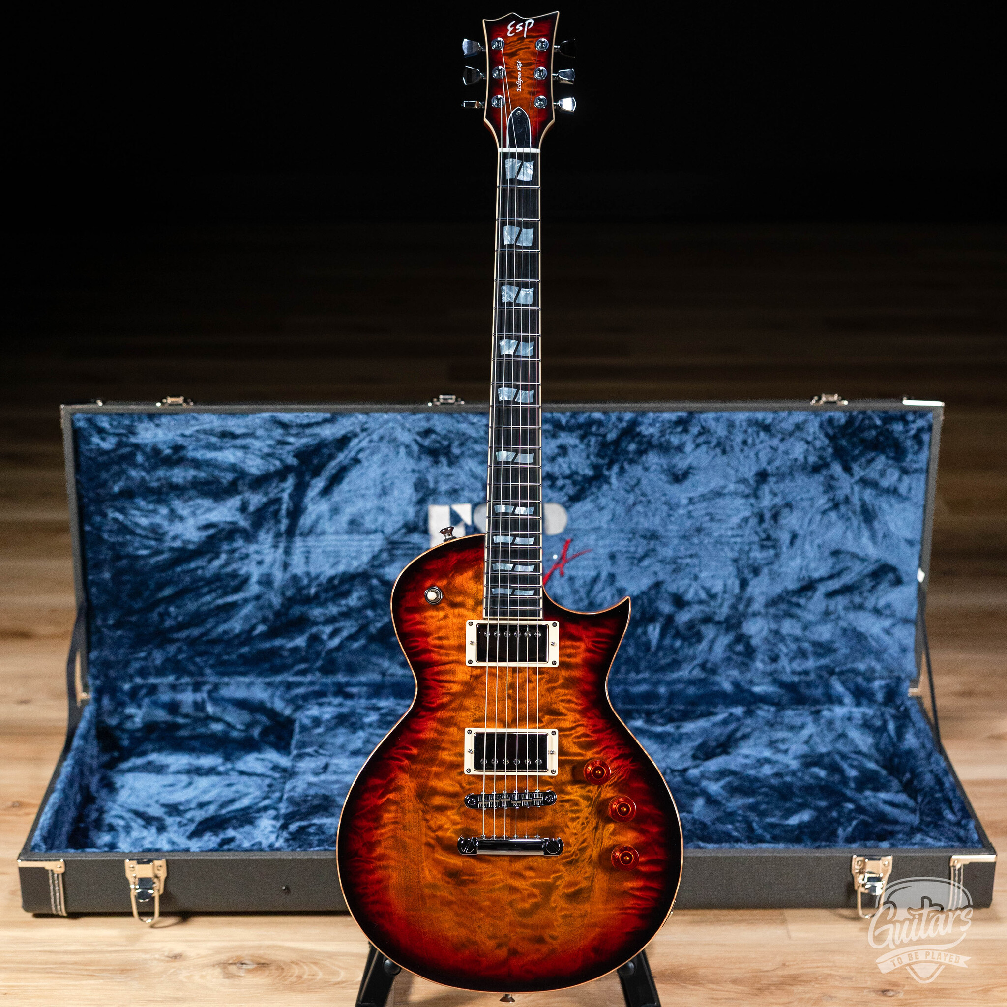 ESP USA Eclipse Full Thickness w/ Seymour Duncans – Tiger Eye