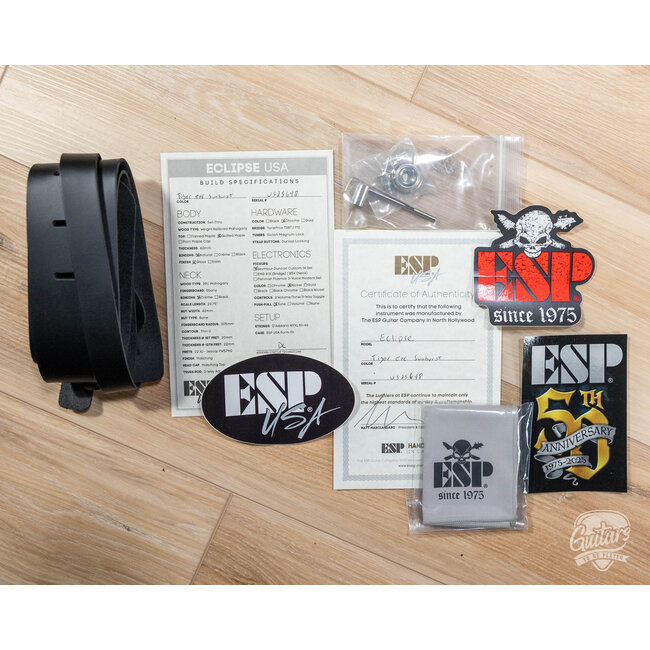 ESP USA Eclipse Full Thickness w/ Seymour Duncans – Tiger Eye Sunburst