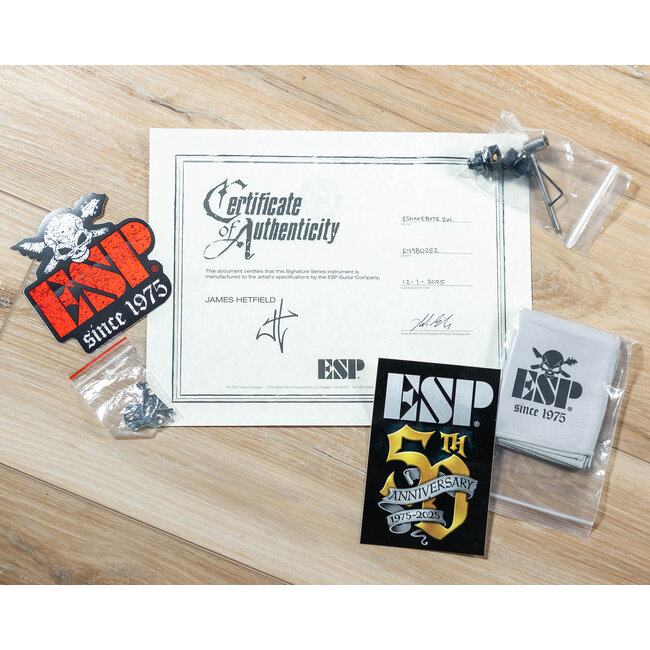 ESP Snakebyte James Hetfield Signature Custom Shop Guitar – Snow White