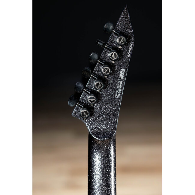 ESP USA M-II NTB FR Neck Thru Floyd Rose w/ Fishmans – Black Sparkle