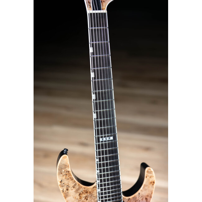 ESP E-II M-II 7 NT Bare Knuckle 7-String Guitar w/ Case – Purple Natural Fade