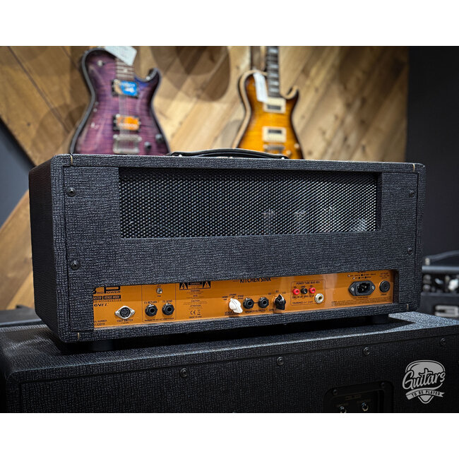 3rd Power Kitchen Sink 6VEL 40W Amp Head w/ 4-Button Footswitch – Black & Gold