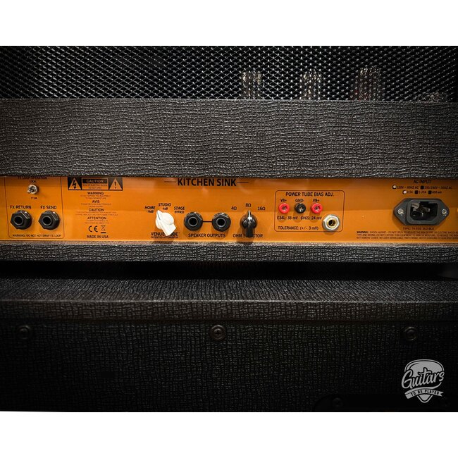 3rd Power Kitchen Sink 6VEL 40W Amp Head w/ 4-Button Footswitch – Black & Gold