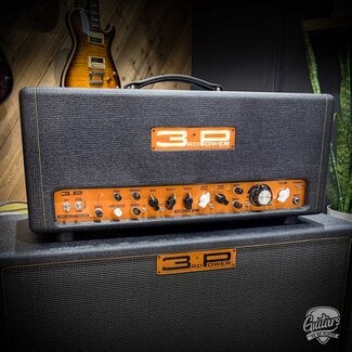 3rd Power Amplification 3rd Power Kitchen Sink 6VEL 40W Amp Head w/ 4-Button Footswitch – Black & Gold