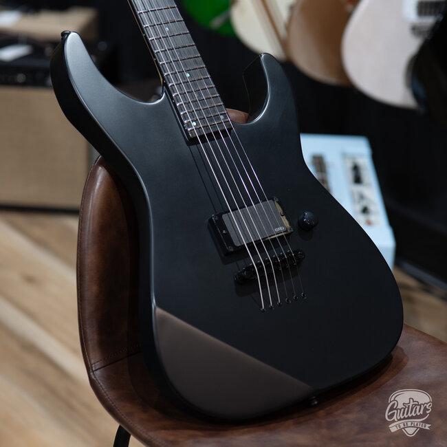 ESP E-II M-I NT Neck Thru EMG Guitar w/ Case – Black Satin (B-Stock)