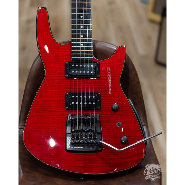 Steinberger ZT-3 Custom Trans-Trem Headless Guitar w/ Gigbag – Transparent Red