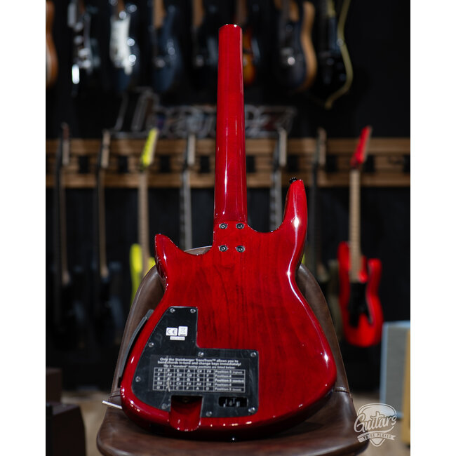 Steinberger ZT-3 Custom Trans-Trem Headless Guitar w/ Gigbag – Transparent Red