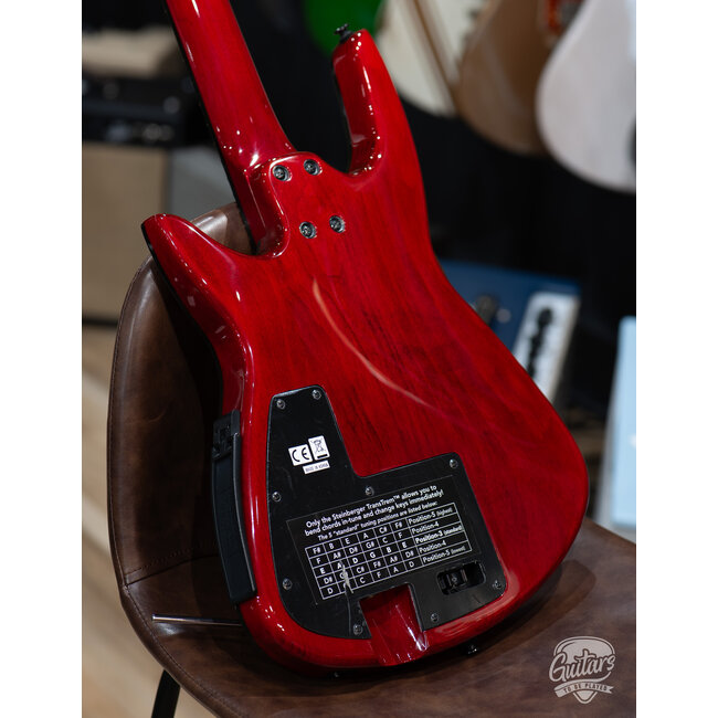 Steinberger ZT-3 Custom Trans-Trem Headless Guitar w/ Gigbag – Transparent Red