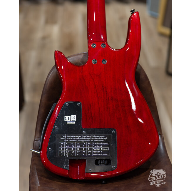 Steinberger ZT-3 Custom Trans-Trem Headless Guitar w/ Gigbag – Transparent Red