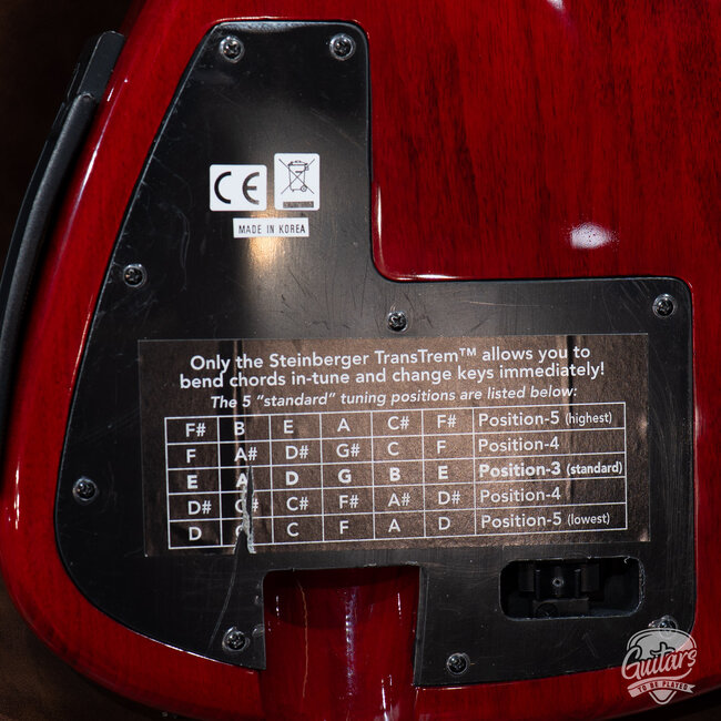 Steinberger ZT-3 Custom Trans-Trem Headless Guitar w/ Gigbag – Transparent Red