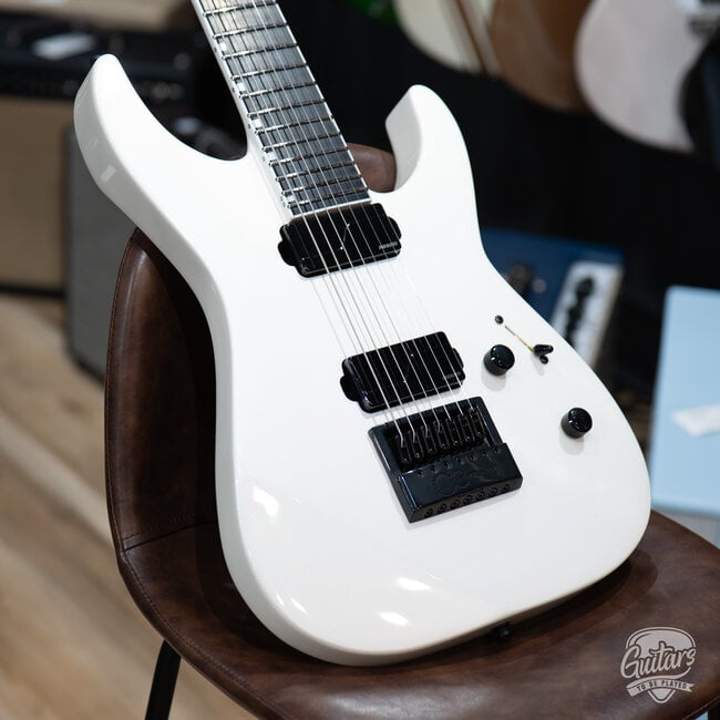 ESP E-II M-II 7B Baritone 7-String Evertune Guitar w/ Case–Pearl White (B-stock)