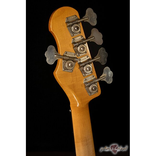 Shabat Tiger 5 String J-Bass w/ Ebony Fretboard – Cosmic Blue Colorshift