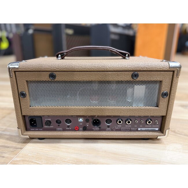 Revv D20 JL Joey Landreth Edition 20/4W 6V6 Tube Amp Head w/ Footswitch – Brown