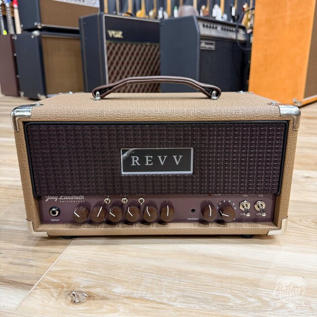 Revv D20 JL Joey Landreth Edition 20/4W 6V6 Tube Amp Head w/ Footswitch – Brown