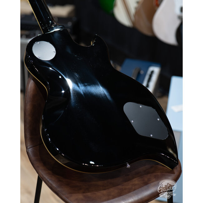 D’Angelico Premier TD Teardrop Left-Handed Guitar w/ Gigbag – Black