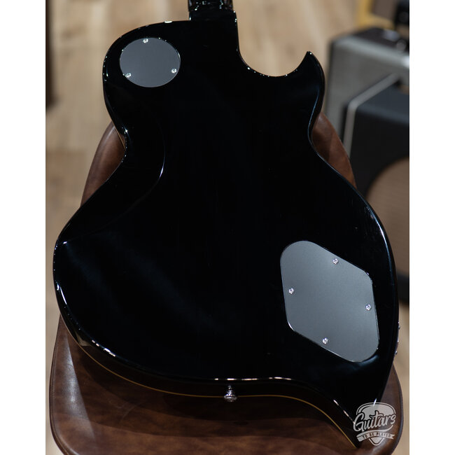 D’Angelico Premier TD Teardrop Left-Handed Guitar w/ Gigbag – Black