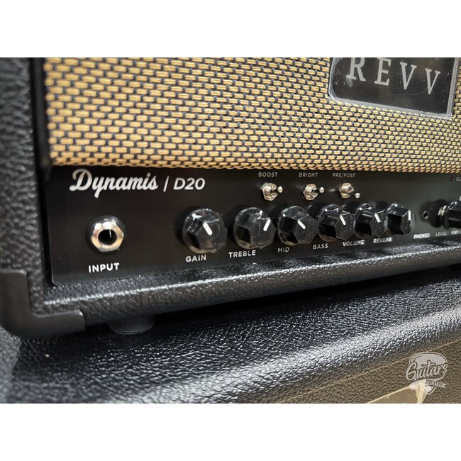 Revv D20 MK2 20/4W 6V6 Tube Amp Head w/ 1x12 Cab & Speaker Cable – Black