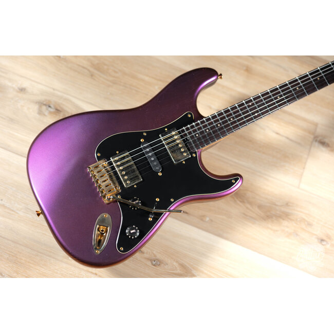 Shabat Lynx HSH Alder S-Style w/ Flame Roasted Maple & Rosewood –Cosmic Amethyst