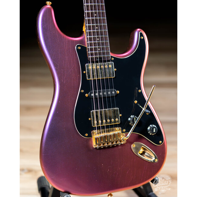 Shabat Lynx HSH Alder S-Style w/ Flame Roasted Maple & Rosewood –Cosmic Amethyst