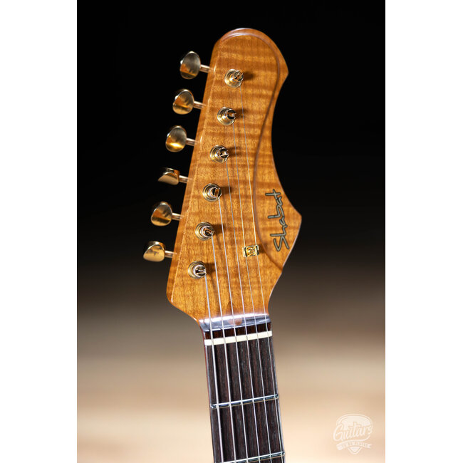 Shabat Lynx HSH Alder S-Style w/ Flame Roasted Maple & Rosewood –Cosmic Amethyst