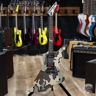 Used 2022 ESP LTD Snakebyte Camo James Hetfield Guitar w/ Case – Kuiu Camo Satin